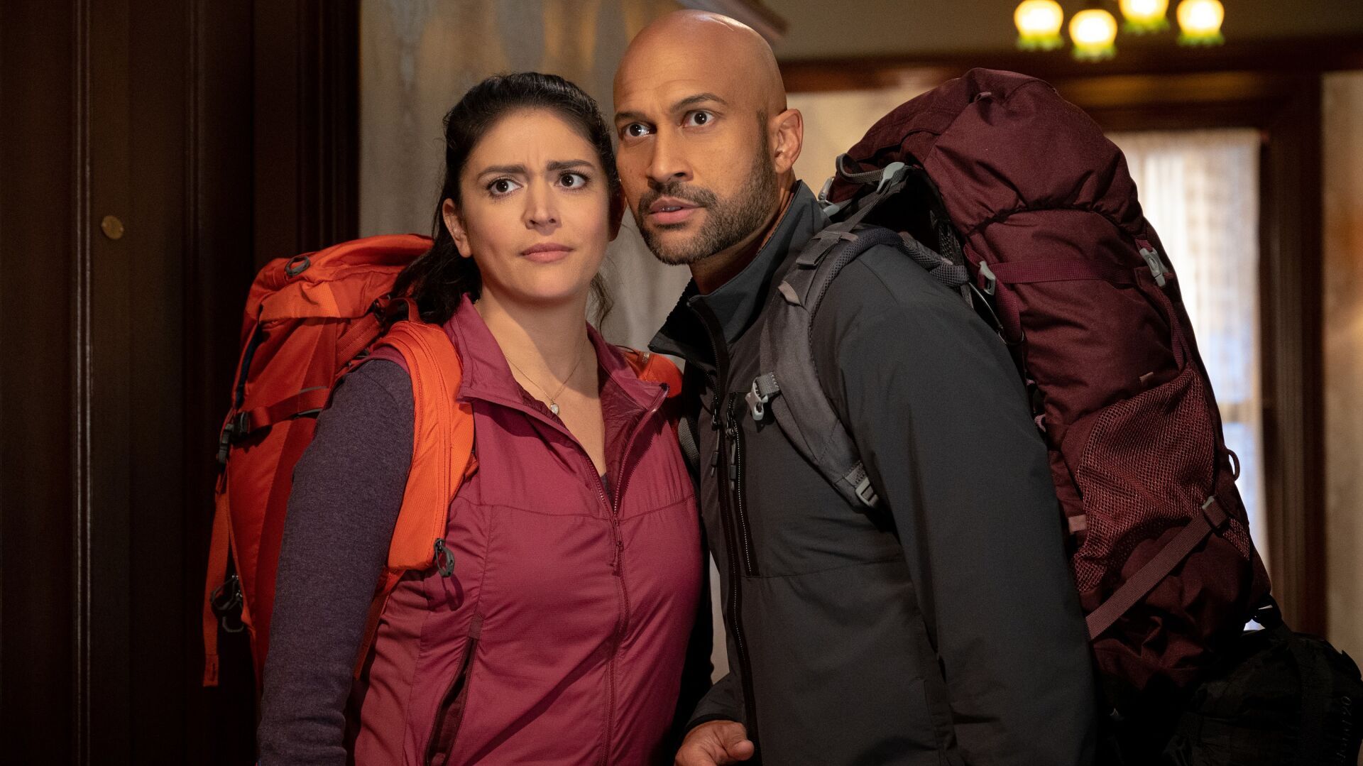 Cecily Strong, left, and Keegan-Michael Key in“ Schmigadoon!